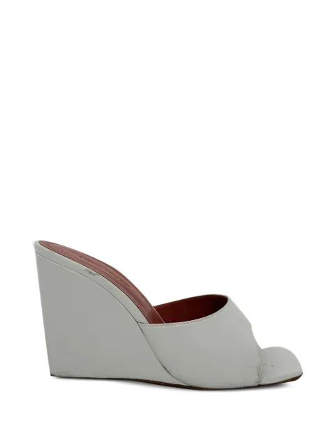 Amina Muaddi Lupita wedge sandals White RFCPUGBSH780443W