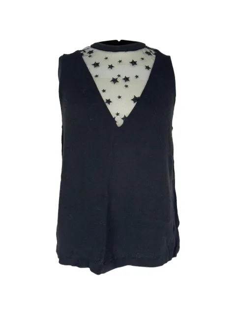 A.L.C. Harlow star mesh blouse Black RFCPUGBCL767156W