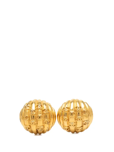 CHANEL Pre-Owned 1980-1990 CC Gold Plated Shell Clip On Earrings costume earrings Gold 8MKIPYRF6GPLOS6L