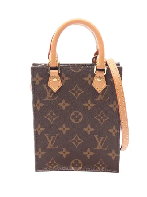 Louis Vuitton Pre-Owned 2020 Monogram Petit Sac Plat satchel Brown BQ00BZHZ22YJFMTS