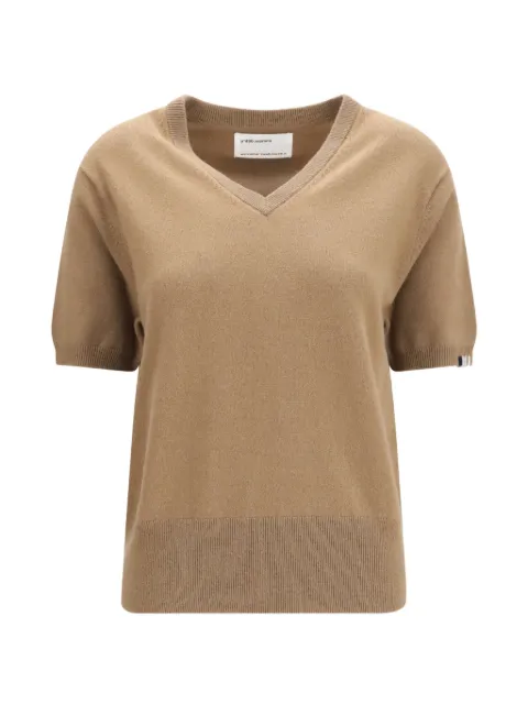 extreme cashmere N°490 Martina short-sleeve sweater Brown 49017501TU01