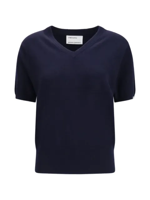 extreme cashmere Martina short-sleeve sweater Blue 490