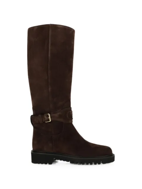 Valentino Garavani VLogo Signature buckle boots Brown WS0QA3EFG