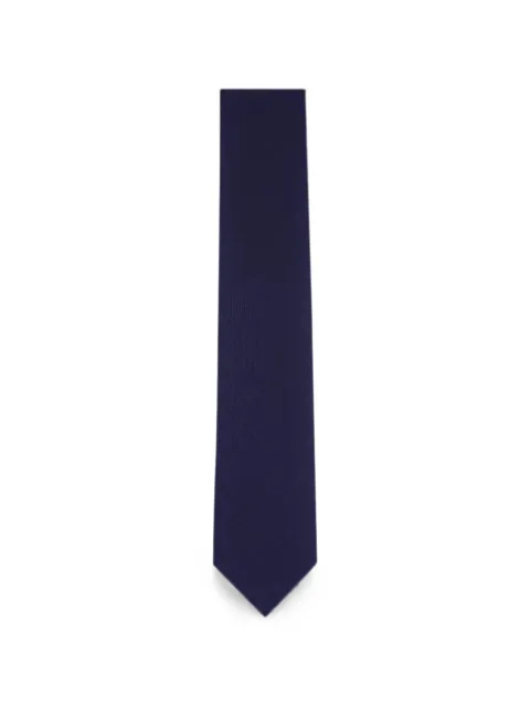 Brioni micro-patterned silk tie Blue PDA094100