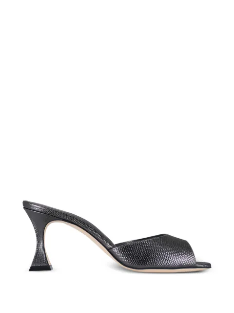 Manolo Blahnik Jadarona leather mules Grey 22622140002