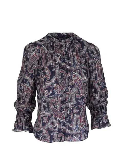 Veronica Beard Ashlynn paisley-print blouse Blue 2606SR7941880B1598