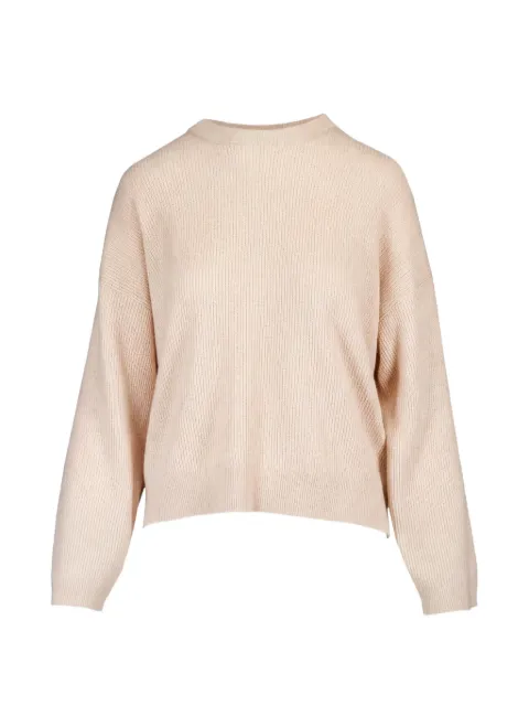 Brunello Cucinelli ribbed-knit sweater Neutrals M1E224720CMA71