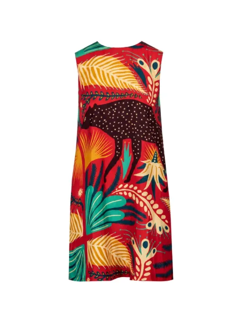 ETRO graphic-print sleeveless mini dress Red WRHA0663AK185