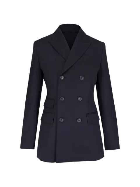 Nili Lotan Noah double-breasted peak-lapel blazer Black 13705W243