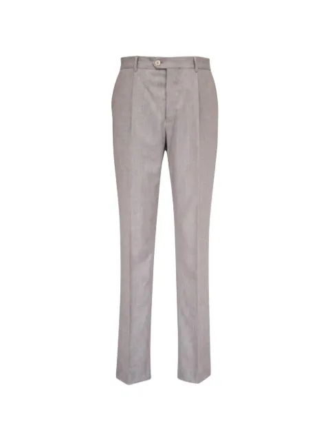 Brunello Cucinelli pleated flannel trousers Grey ME226L00HC272
