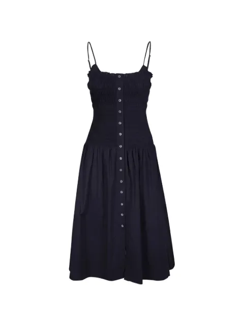 Veronica Beard Serenel cotton midi dress Black 2606CO4922497B0002