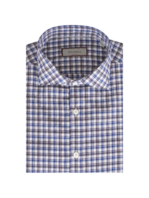 Canali check-pattern shirt Blue GL03853301CSL7065S