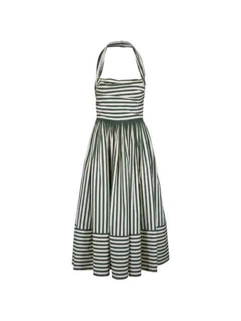 Carolina Herrera striped halterneck maxi dress Green P2611N521CSP363