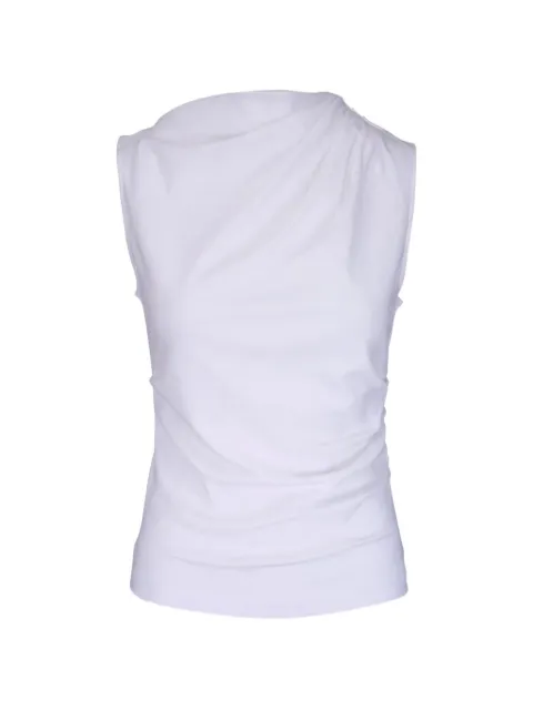 Vince draped sleeveless top White V186084952137OWT