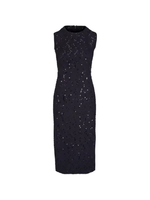 Akris sequin-embellished tweed midi dress Black 2601445805050414009