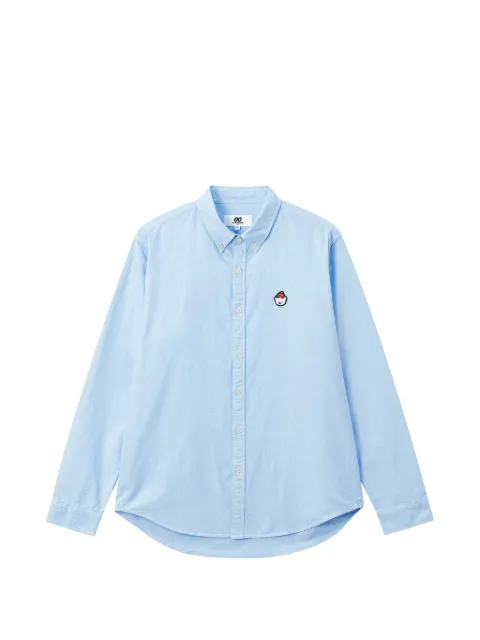 CHOCOOLATE bear-patch button-down shirt Blue B1XSTM02021X