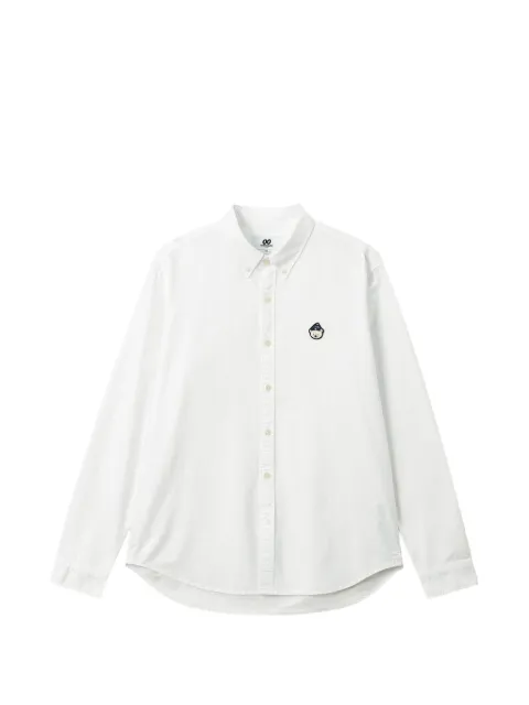 CHOCOOLATE logo-patch button-down shirt White B1XSTM02021X