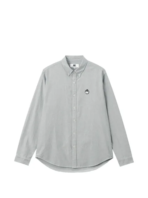 CHOCOOLATE logo-patch button-down shirt Grey B1XSTM02021X