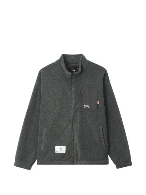 izzue logo-print zip-up jacket Grey IZXSWM01137X