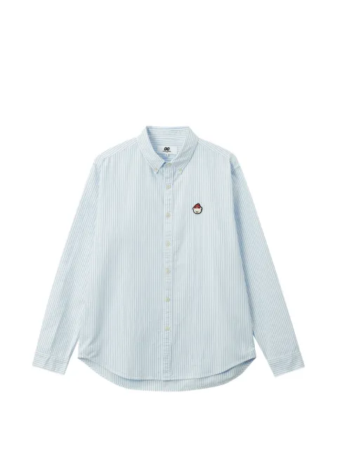 CHOCOOLATE striped patch-detail shirt Blue B1XSTM02021Y