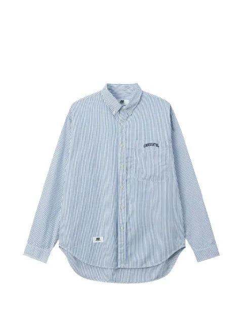 CHOCOOLATE striped button-down shirt Blue B1XSTM02019X