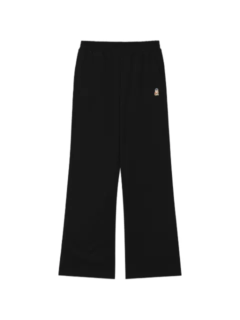 CHOCOOLATE logo-patch wide-leg track pants Black B1XPTW02233X