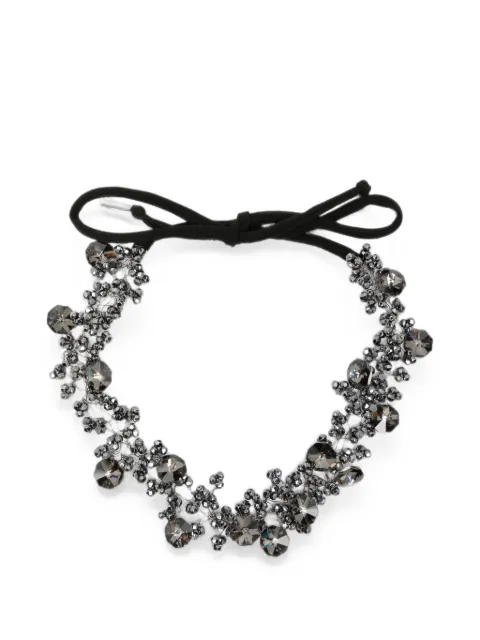 Maria Calderara beaded-embellished necklace Black 2W105G