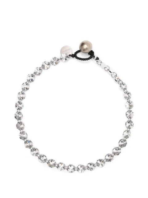 Maria Calderara crystal-embellished bead-detail necklace Silver 2W102L