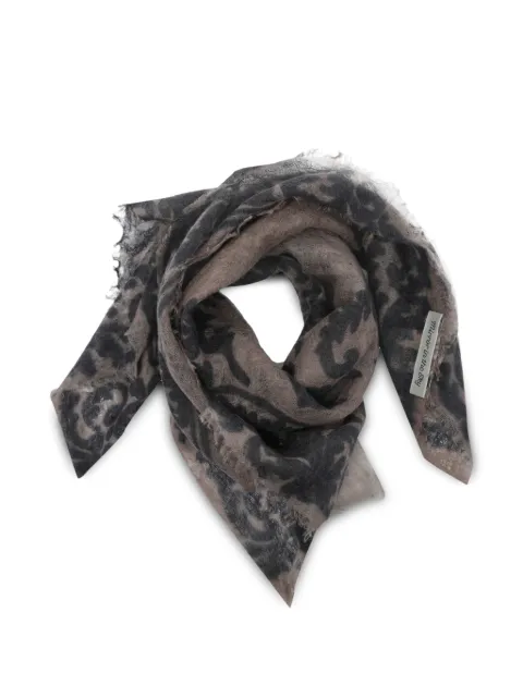 MIRROR IN THE SKY souffle print scarf Neutrals A515