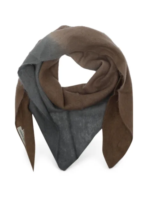 MIRROR IN THE SKY bandana dégradé-effect scarf Brown A459