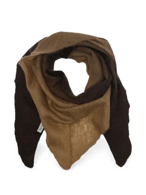 MIRROR IN THE SKY bandana dégradé-effect scarf Brown A459