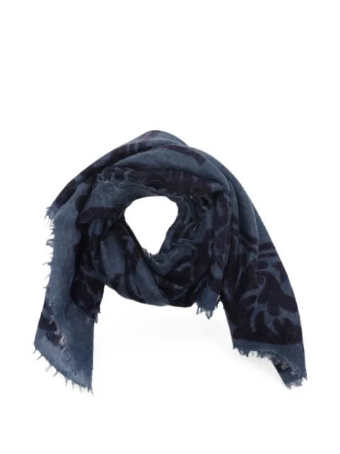 MIRROR IN THE SKY souffle print scarf Blue A515005088