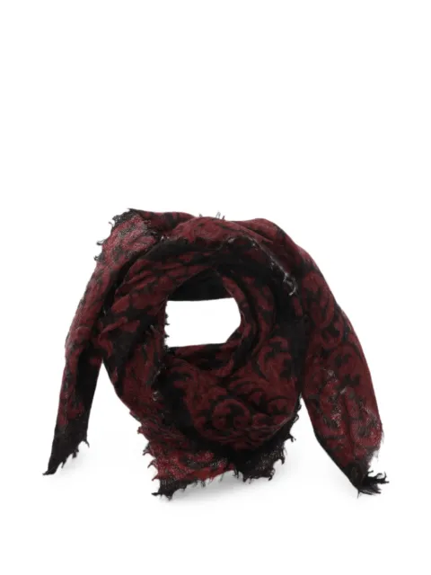 MIRROR IN THE SKY souffle floral-print scarf Red A515