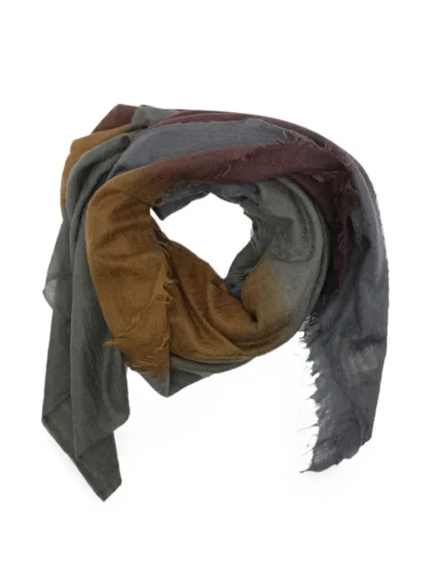 MIRROR IN THE SKY souffle semi-felted scarf Grey A420