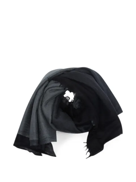 MIRROR IN THE SKY souffle ombré-effect scarf Black A430