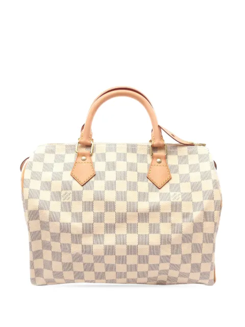 Louis Vuitton Pre-Owned 2013 Damier Azur Speedy 30 boston bag White 3AVH8CLGFZZ57OVO