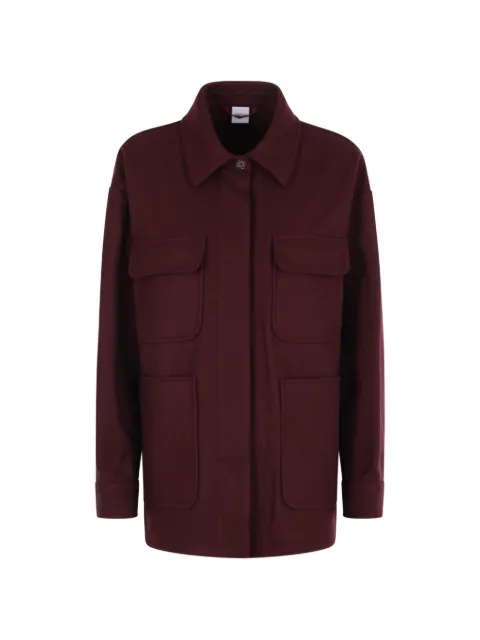 ASPESI buttoned-cuff rounded-hem jacket Red W6G0975E871