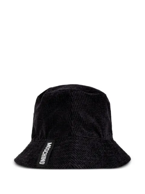 Moschino corduroy reversible bucket hat Black 65475M3482