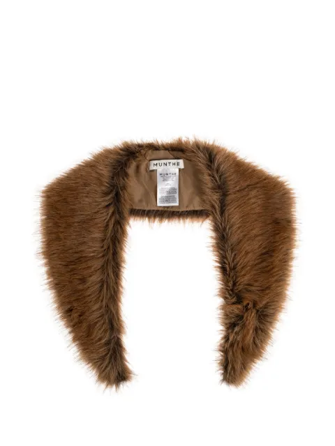 MUNTHE Voida faux-fur scarf Brown 2631950263410
