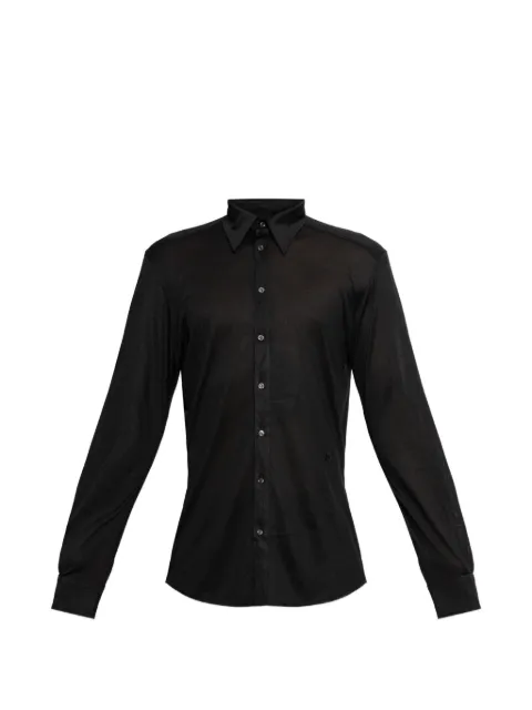 Dolce & Gabbana Martini shirt in mélangé jersey Black G5OX5ZFU75F