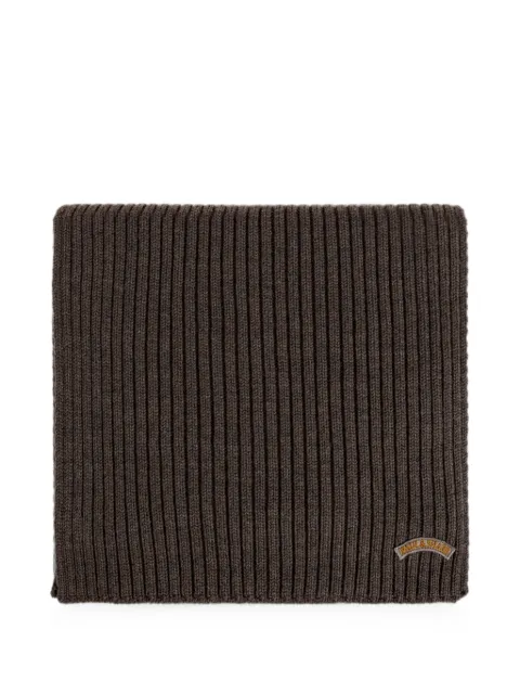 Paul & Shark ribbed-knit scarf Brown 143170500