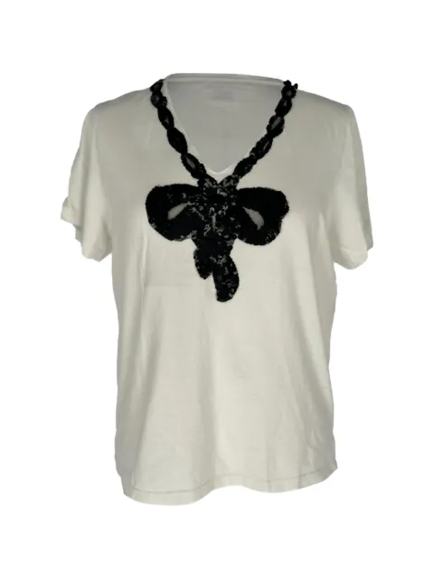 Marc Jacobs Vintage embroidered bow T-shirt White RFCPUGBCL767153W