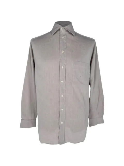 Giorgio Armani Pre-Owned Le Collezioni button-down shirt Neutrals RFCPUGBCL774418M