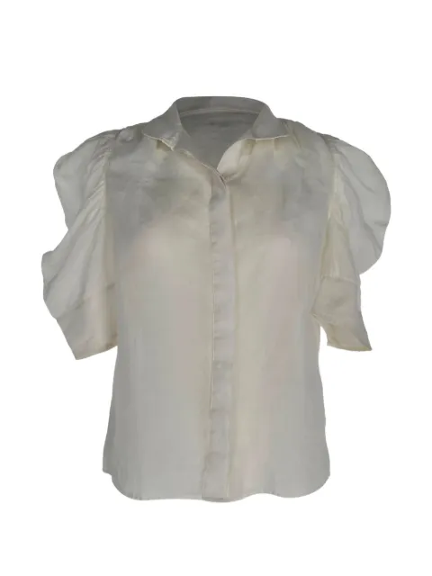 FRAME puff-sleeve blouse White RFCPUGBCL779782W