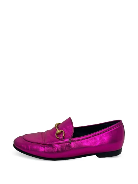 Gucci Pre-Owned Jordaan Horsebit loafers Pink RFCPUGBSH767150W