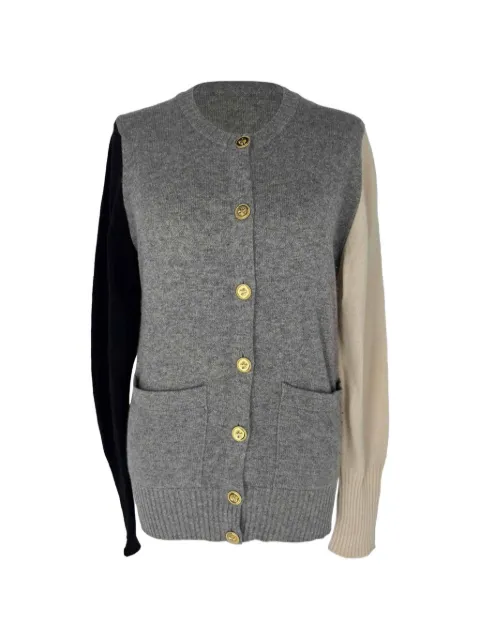 CHANEL Pre-Owned colorblock pockets cardigan Grey RFCPUGBCL767848W