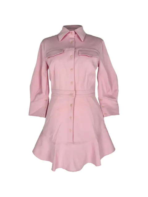 Brandon Maxwell Piqué shirt dress Pink RFCPUGBCL767152W