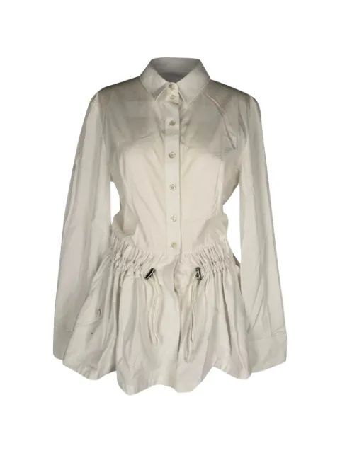 Alexander McQueen Pre-Owned button-down flared dress White RFCPUGBCL780356W