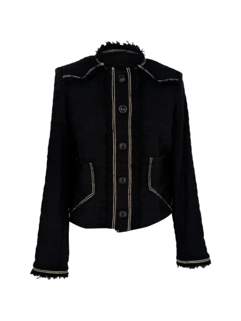 Isabel Marant Vintage Button-down tweed blazer Black RFCPUGBCL780322W