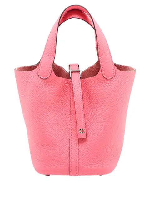 Hermès Pre-Owned 2024 Clemence Picotin Lock 18 handbag Pink PGTV2BI6DQL5KAS6